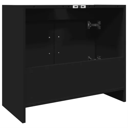 Ormarić za Lavabo - Umivaonik crni 63 x 29 x 55 cm konstruirano drvo - Crna 1 Crna Cijena