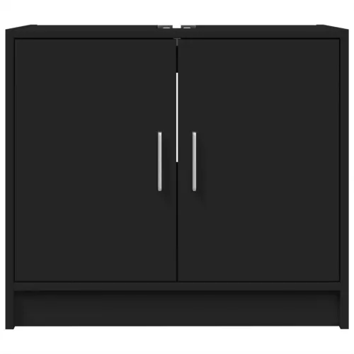Ormarić za Lavabo - Umivaonik crni 63 x 29 x 55 cm konstruirano drvo - Crna 1 Crna Cijena