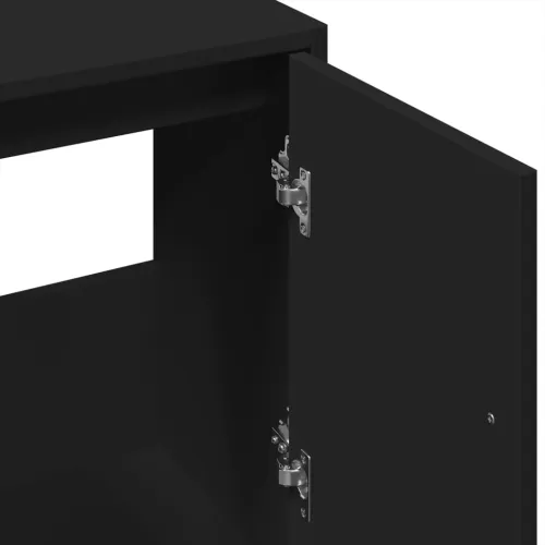 Ormarić za Lavabo - Umivaonik crni 63 x 29 x 55 cm konstruirano drvo - Crna 1 Crna Cijena