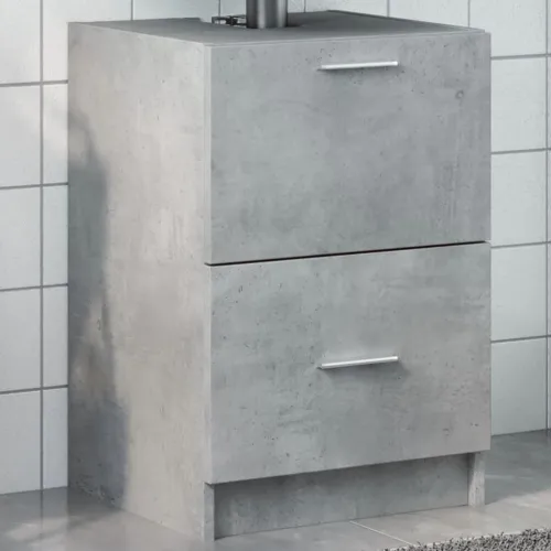 Ormarić za Lavabo - Umivaonik boja betona 40x37x59 cm konstruirano drvo - Beton siva 40 x 37 x 59 cm 1 Beton siva Cijena