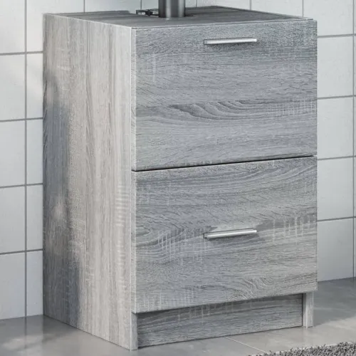 Ormarić za Lavabo - Umivaonik boja hrasta sonome 40x37x59 cm drveni - Sivi hrast sonoma 40 x 37 x 59 cm Cijena