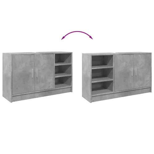 Ormarić za Lavabo - Umivaonik boja betona 90x29x55 cm konstruirano drvo - Beton siva 90 x 29 x 55 cm 1 1 Cijena