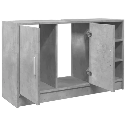Ormarić za Lavabo - Umivaonik boja betona 90x29x55 cm konstruirano drvo - Beton siva 90 x 29 x 55 cm 1 1 Cijena