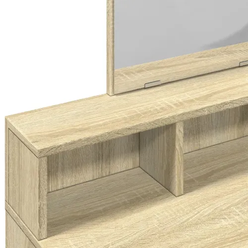 Toaletni stolić s ogledalom boja hrasta sonome 80x41x144,5 cm - sonoma hrast 1 Sonoma hrast Cijena