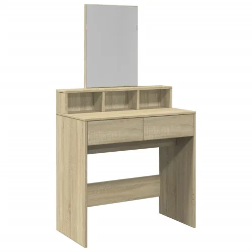 Toaletni stolić s ogledalom boja hrasta sonome 80x41x144,5 cm - sonoma hrast 1 Sonoma hrast Cijena