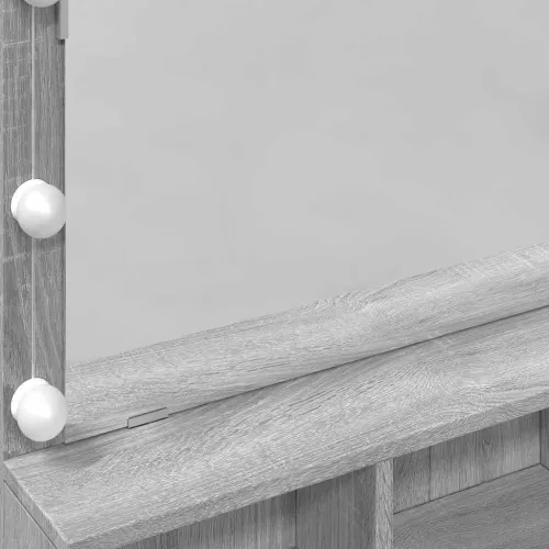 Toaletni stolić s LED svjetlima boja hrasta 80x41x134,5 cm - Sivi hrast sonoma 1 Sivi hrast sonoma Cijena