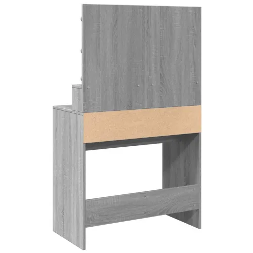 Toaletni stolić s LED svjetlima boja hrasta 80x41x134,5 cm - Sivi hrast sonoma 1 Sivi hrast sonoma Cijena