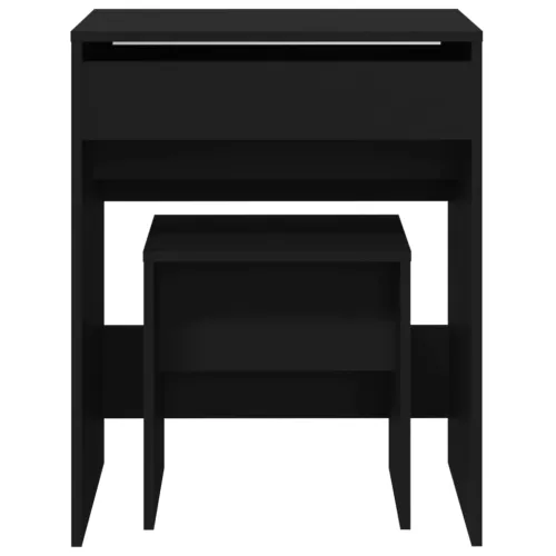 Toaletni stolić sa stolcem crni 60 x 40 x 113,5 cm - Crna 1 Crna Cijena