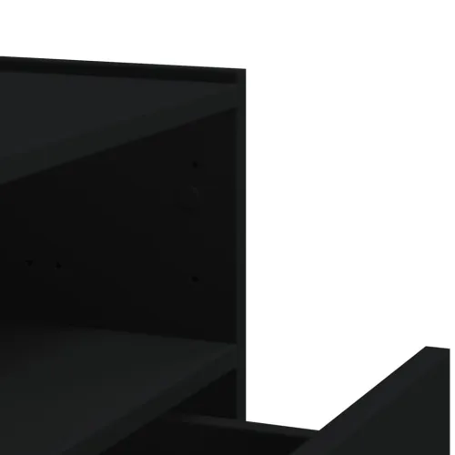 Zidni noćni ormarić crni 45 x 30 x 35 cm - Crna 1 Crna 1 Cijena