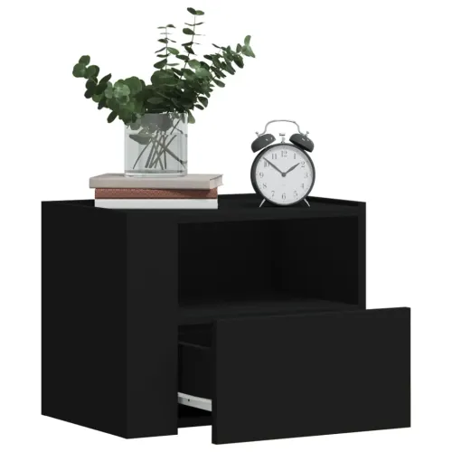 Zidni noćni ormarić crni 45 x 30 x 35 cm - Crna 1 Crna 1 Cijena