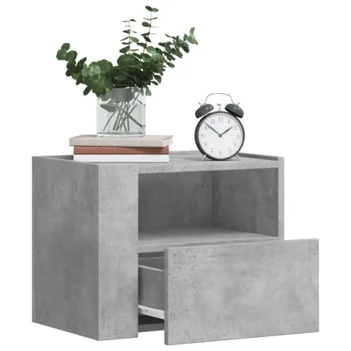Zidni noćni ormarići 2 kom siva boja betona 45 x 30 x 35 cm - Beton siva 2 Beton siva 2 Cijena