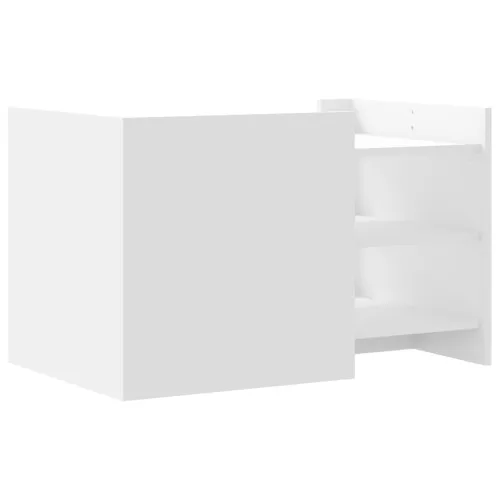 Stolić za kavu bijeli 80 x 50 x 50 cm od konstruiranog drva - Bijela 1 80 cm Bijela Cijena