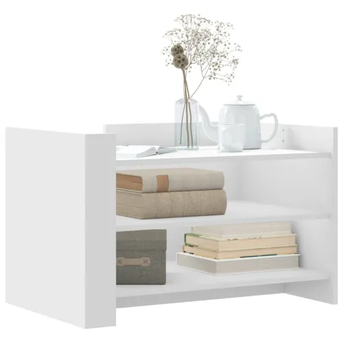 Stolić za kavu bijeli 80 x 50 x 50 cm od konstruiranog drva - Bijela 1 80 cm Bijela Cijena