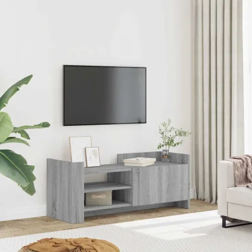 TV ormarić boja hrasta sonome 100x35x40 cm konstruirano drvo - Sivi hrast sonoma 1 100 cm Sivi hrast sonoma Cijena
