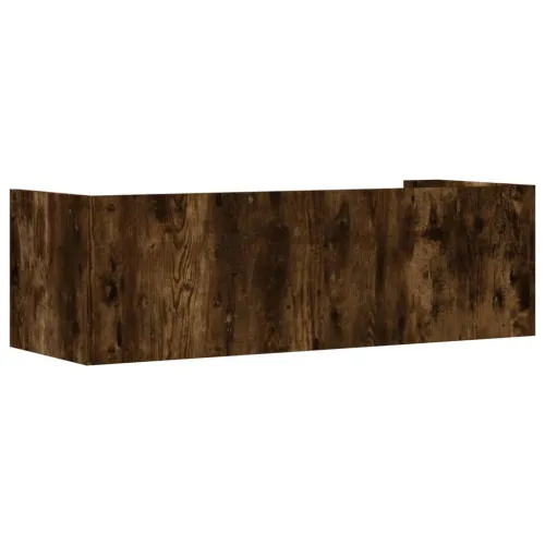 Zidna polica boja hrasta 100x35x30,5 cm od konstruiranog drva - Dimljeni hrast 100 x 35 x 30.5 cm 1 1 Cijena