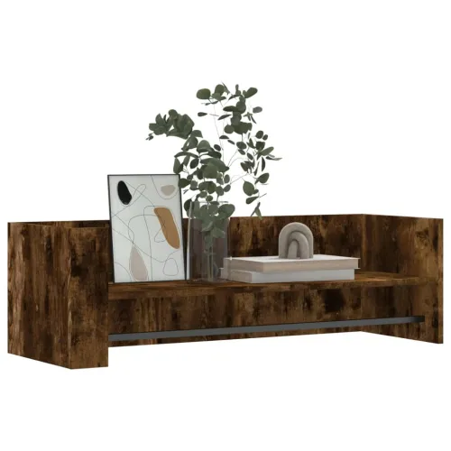 Zidna polica boja hrasta 100x35x30,5 cm od konstruiranog drva - Dimljeni hrast 100 x 35 x 30.5 cm 1 1 Cijena