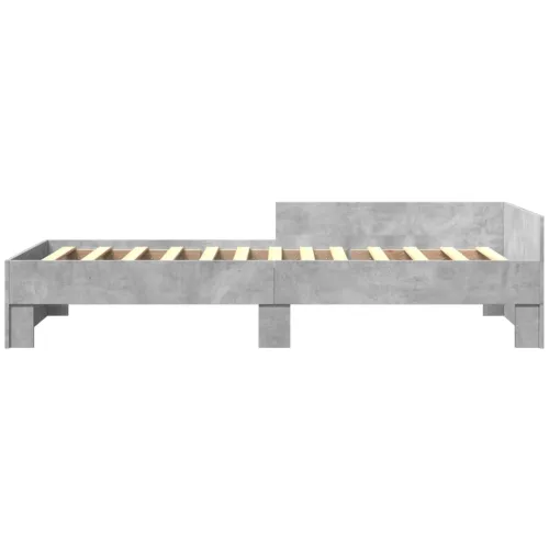 Okvir kreveta boja betona 75x190 cm od konstruiranog drva - Beton siva 75 x 190 cm Cijena