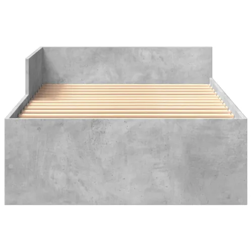 Okvir kreveta boja betona 75x190 cm od konstruiranog drva - Beton siva 75 x 190 cm Cijena