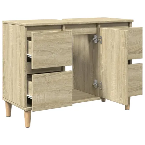 Ormarić za Lavabo - Umivaonik boja hrasta sonome 80 x 33 x 60 cm drveni - Sonoma hrast Cijena