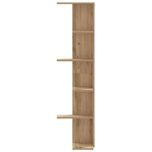 Kutna zidna polica boja artisian hrast 36,5x36,5x140 cm drvena - Boja hrasta 1 1 Boja hrasta Cijena
