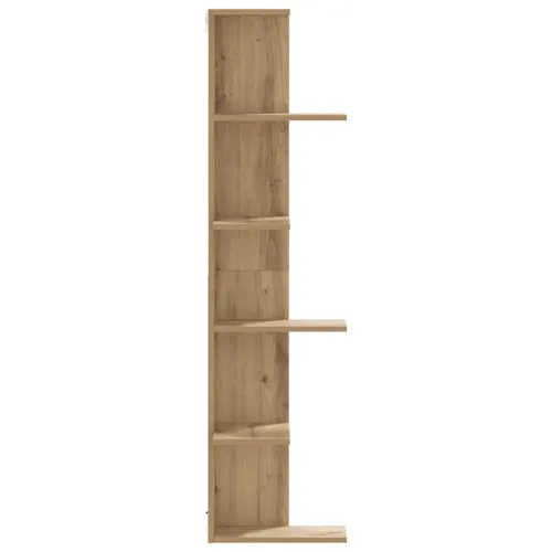 Kutna zidna polica boja artisian hrast 36,5x36,5x140 cm drvena - Boja hrasta 1 1 Boja hrasta Cijena