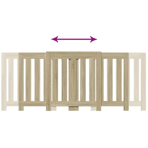 Maska za radijator - Pokrov za radijator hrasta sonome 205x21,5x83,5 cm - sonoma hrast 205 x 21.5 x 83.5 cm 1 Okomite letvice Cijena