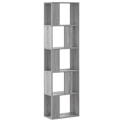 Regal za knjige 5 razina boja hrasta 45x23,5x162,5 cm drveni - Sivi hrast sonoma 1 45 cm Sivi hrast sonoma Cijena