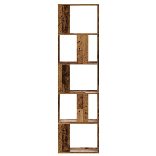 Regal za knjige 5 razina boja staro drvo 45x23,5x162,5cm drveni - Staro drvo 1 45 cm Staro drvo Cijena
