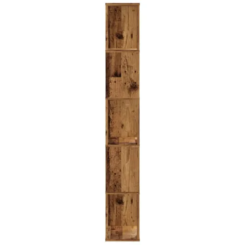Regal za knjige 5 razina boja staro drvo 45x23,5x162,5cm drveni - Staro drvo 1 45 cm Staro drvo Cijena