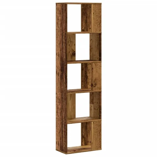 Regal za knjige 5 razina boja staro drvo 45x23,5x162,5cm drveni - Staro drvo 1 45 cm Staro drvo Cijena