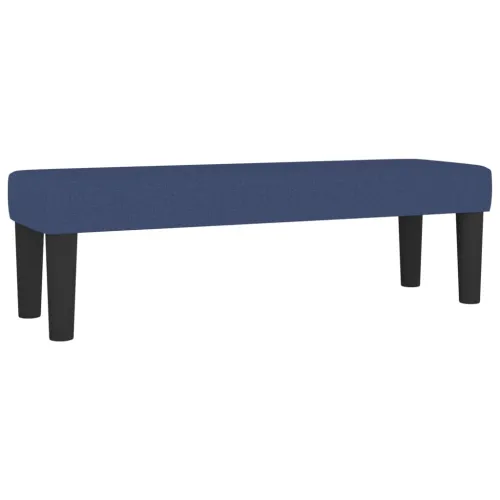Boxspring - Krevet s oprugama i madracem plavi 140x200 cm od tkanine - Plava 140 x 200 cm vodoravne pruge Plava Cijena