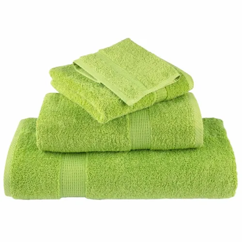 6-dijelni vrhunski set ručnika SOLUND zelena boja jabuke 600gsm - Jabukova zelena 1 Jabukova zelena Cijena