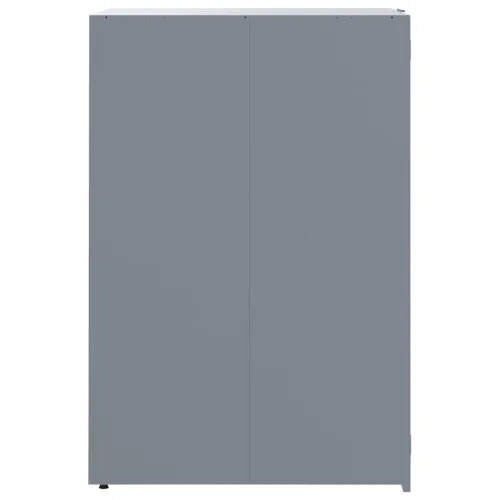 Spremište za kante za smeće - Spremište za 6 kante za otpad sivo 414 x 79 x 117 cm čelično - Siva 6 poklopac s plinskim podizanj Cijena