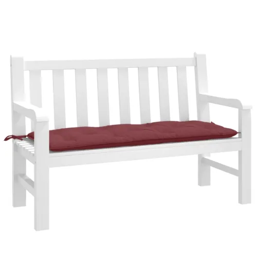 Jastuk za vrtnu klupu crvena boja vina 120x50x7 cm od tkanine - prošarana crvena boja vina 120 x 50 x 7 cm 1 Cijena