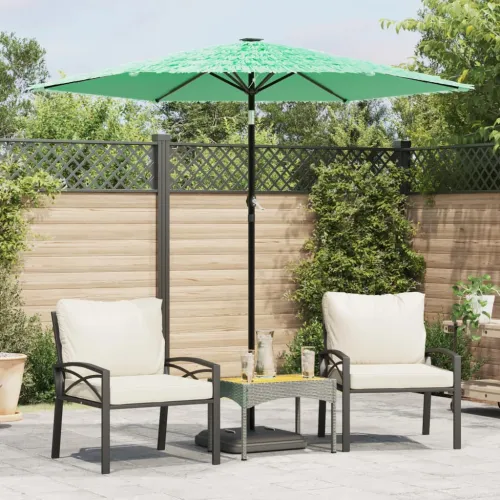 Vrtni suncobran s čeličnom šipkom zeleni 223x223x213 cm - Zelena 223 x 223 x 213 cm Cijena