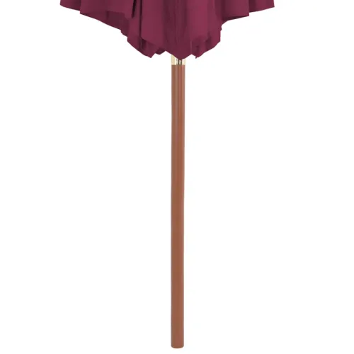 Vrtni suncobran s drvenom šipkom 300 cm bordo - Crvena 1 Cijena