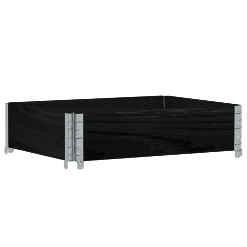 Okvir za palete crni 80 x 60 cm od masivne borovine - Crna 80 x 60 cm 1 Cijena