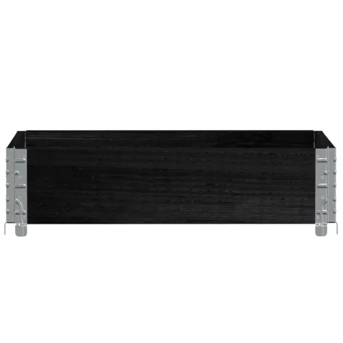 Okvir za palete crni 80 x 60 cm od masivne borovine - Crna 80 x 60 cm 1 Cijena