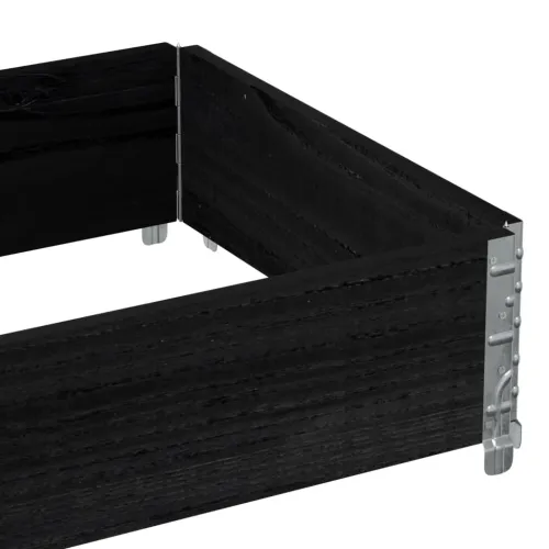Okvir za palete crni 80 x 60 cm od masivne borovine - Crna 80 x 60 cm 1 Cijena