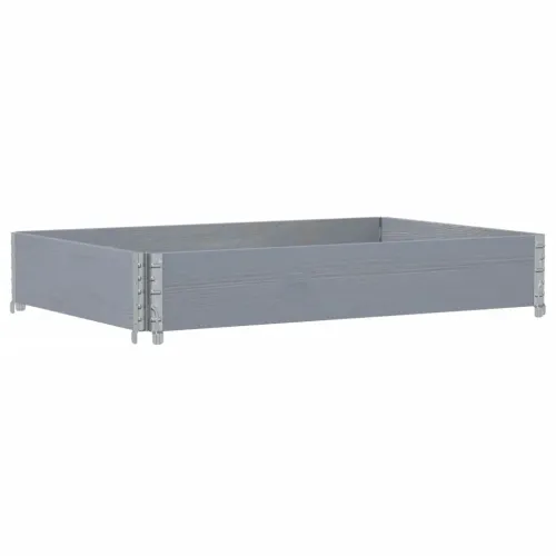 Okviri za palete sivi 120 x 80 cm od masivne borovine - Siva 120 x 80 cm 1 Cijena