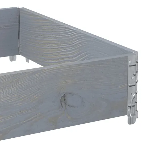 Okviri za palete sivi 120 x 80 cm od masivne borovine - Siva 120 x 80 cm 1 Cijena