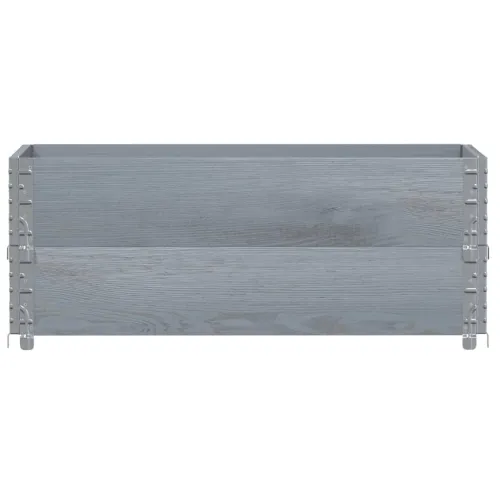 Okviri za palete 2 kom sivi 100 x 50 cm od masivne borovine - Siva 100 x 50 cm 2 Cijena