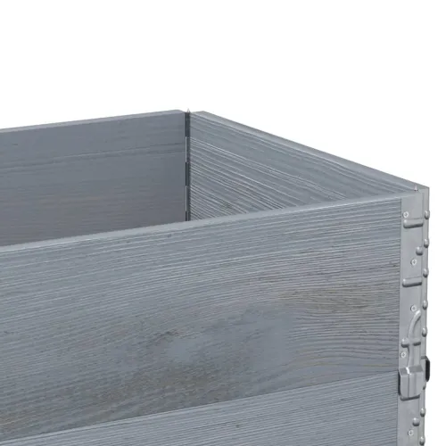 Okviri za palete 2 kom sivi 100 x 50 cm od masivne borovine - Siva 100 x 50 cm 2 Cijena