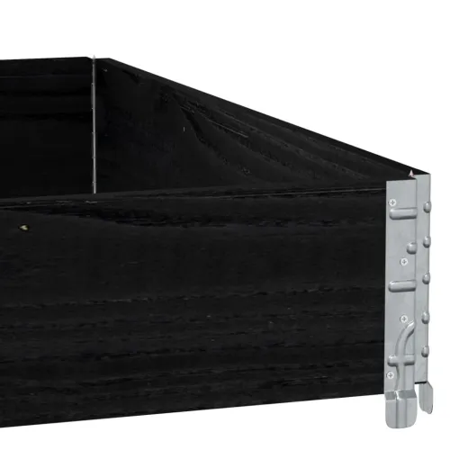 Okviri za palete crni 100x100 cm od masivne borovine - Crna 100 x 100 cm 1 Cijena