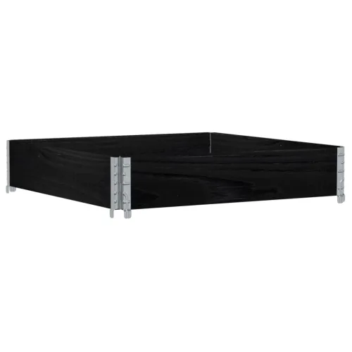 Okviri za palete crni 100x100 cm od masivne borovine - Crna 100 x 100 cm 1 Cijena