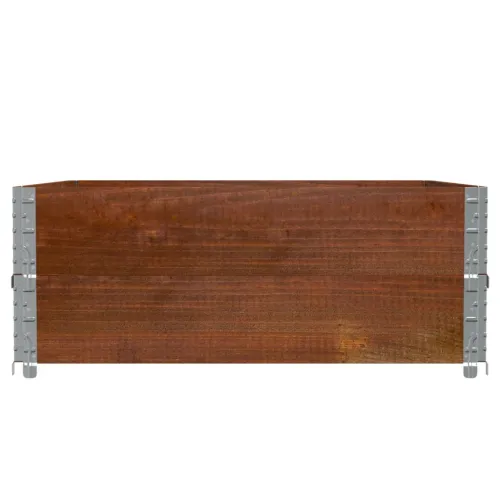 Okviri za palete 2 kom smeđi 100 x 100 cm od masivne borovine - Tamno smeđa 100 x 100 cm 2 Cijena