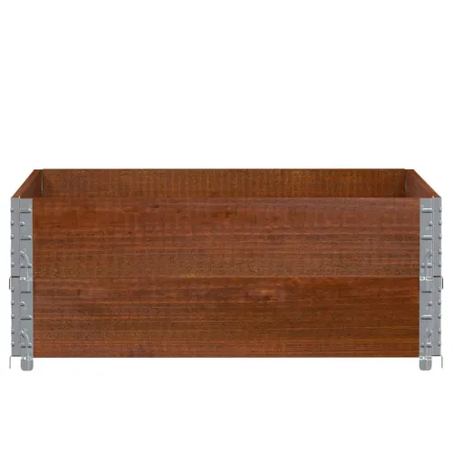 Okviri za palete 2 kom smeđi 100 x 100 cm od masivne borovine - Tamno smeđa 100 x 100 cm 2 Cijena