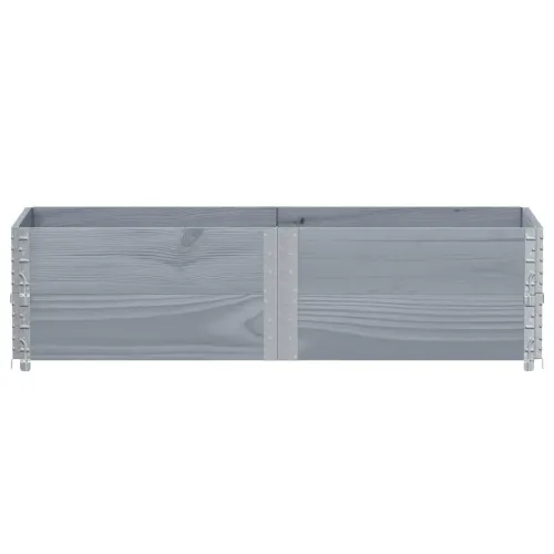 Okviri za palete 2 kom sivi 150x50 cm od masivne borovine - Siva 150 x 50 cm 2 Cijena
