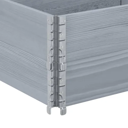 Okviri za palete 2 kom sivi 150x50 cm od masivne borovine - Siva 150 x 50 cm 2 Cijena