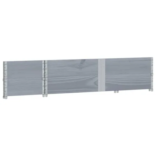 Okviri za palete 2 kom sivi 150x50 cm od masivne borovine - Siva 150 x 50 cm 2 Cijena
